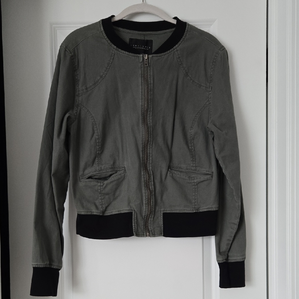 Women's Gray Bomber Jacket
